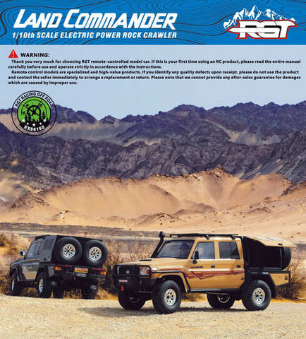 RGT EX86160 1/10 LC79 Commander – High-Performance Scale RC Crawler