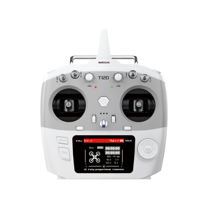 Radiolink T12D 12-kanaals RC-zender-hoog-nauwkeurige regeling voor drones, vliegtuigen en RC-voertuigen