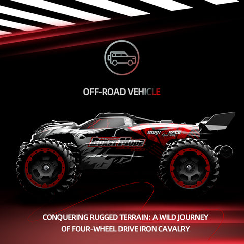 SCY 10101 1/10 Scale 4WD RC Monster Truck – 2,4 GHz-es, nagy sebességű, terepjáró RTR autó (csiszolt motor)
