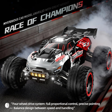 SCY 10101 1/10 Scale 4WD RC Monster Truck – 2,4 GHz-es, nagy sebességű, terepjáró RTR autó (csiszolt motor)