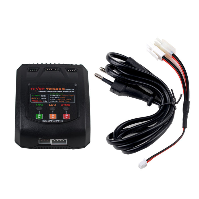 TENRC TE3025 25W 3A Battery Balance Charger for 2-3S Lipo Battery