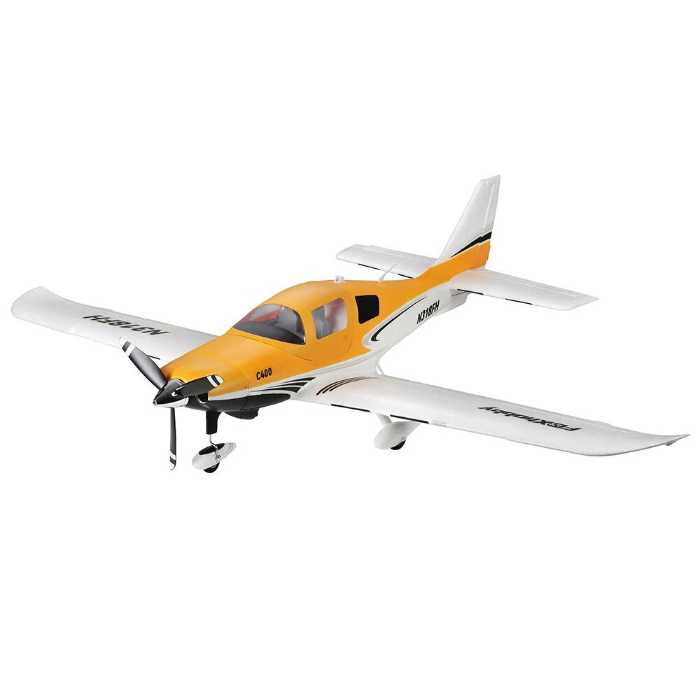 TOP RC Hobby C400 1100mm STOL Low Wing PNP Trainer Brushless LED Lights RC Airplane
