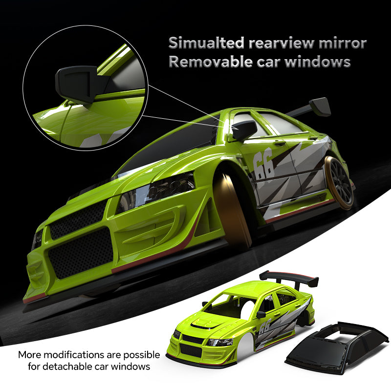 Turbo Racing C66 1/76 Mini RC Drift Car with Gyro – RTR Micro Remote C ...