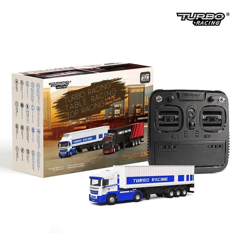 【新品未使用】turbo racing 1/76 c50 セミトレーラー Turbo Racing C50 1/76 RC Semi Truck with Trailer – Makerfire
