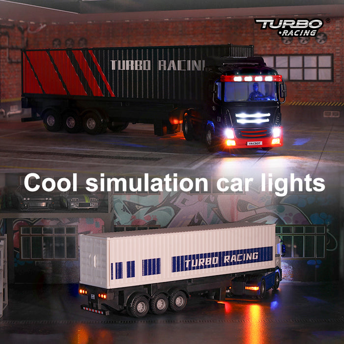 Turbo Racing 1:76 C50 Remote Control Semi Truck Trailer RC Truck