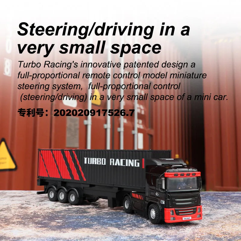 Turbo Racing 1:76 C50 Remote Control Semi Truck Trailer RC Truck - Makerfire