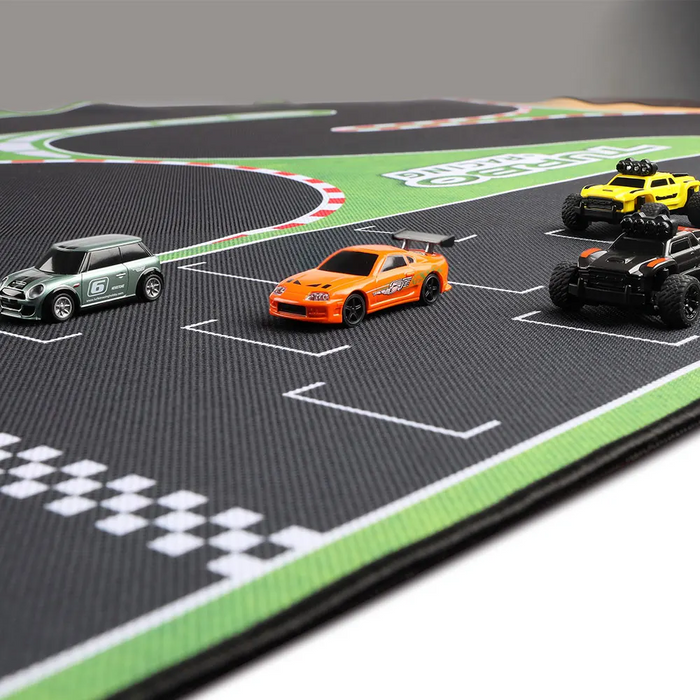 Turbo Racing Portable Rubber Mat 160x90cm 1:76 RC Mini Car Track Race for Table Racing - Makerfire