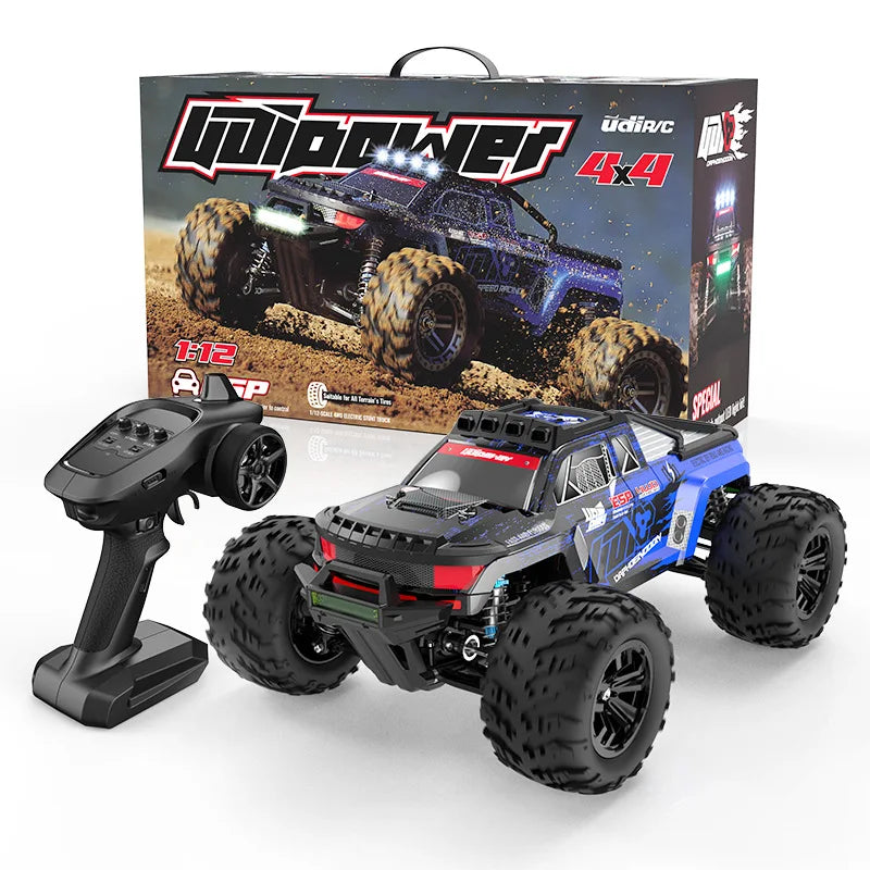 UDIRC UD1201/1202 PRO NEW V3 1/12 Scale 2.4G 4WD 70 KM/H High-Speed Bigfoot Desert RC Truck