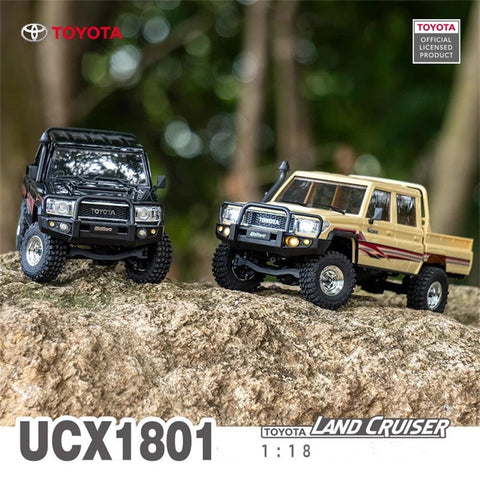 UDIRC UCX1801 PRO 1/18 Toyota Land Cruiser LC79 RC Rock Crawler – Brushless 4WD with 2-Speed & LED Lights