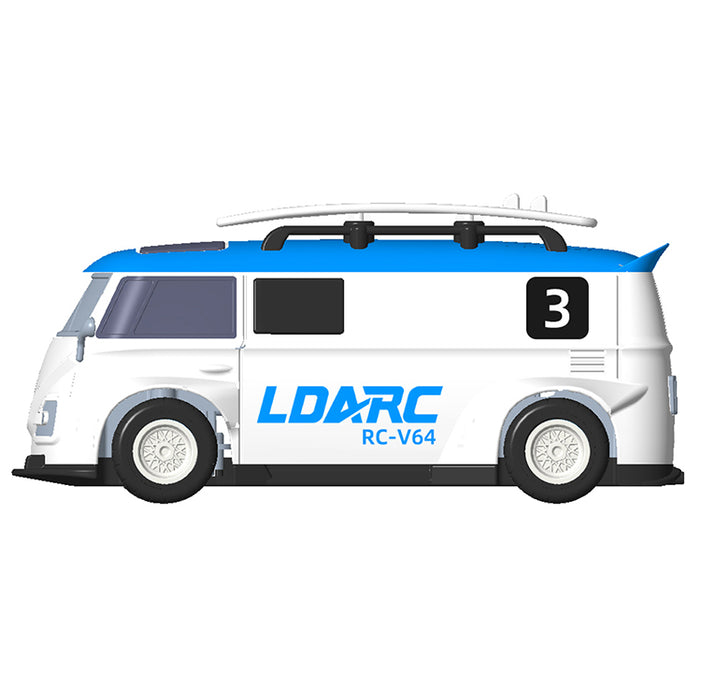 LDARC V64 Racing Van - 1:64 Scale 2.4GHz RWD RC Flat Road Vehicle - Makerfire
