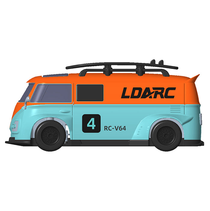 LDARC V64 Racing Van - 1:64 Scale 2.4GHz RWD RC Flat Road Vehicle - Makerfire