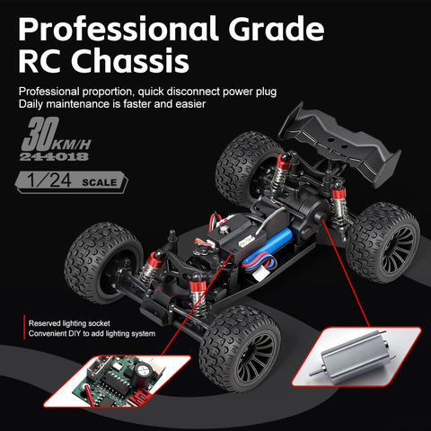 WLTOYS 244018 1/24 2WD Electric RC Monster Truck – High-Speed Off-Road RTR Car