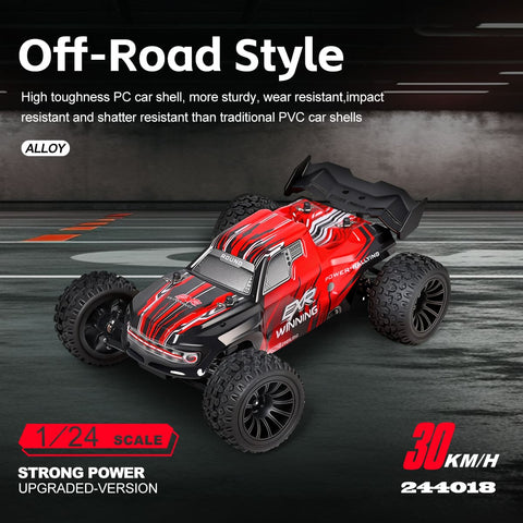 WLTOYS 244018 1/24 2WD Electric RC Monster Truck – High-Speed Off-Road RTR Car