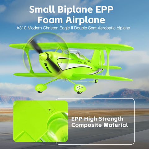 Avión RC WLTOYS A310 EPP - Avión acrobático para exteriores de 2,4 GHz con función antipérdida & Alarma de batería baja