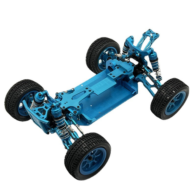 WLtoys 1/14 144010 144001 144002 RC Car Metal Upgrade Kit with Alloy Chassis Blue