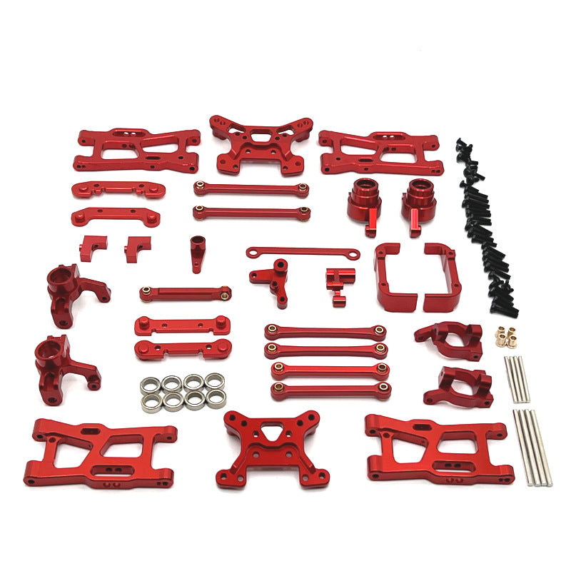 WLTOYS 144016/144018 RC Μέρη αυτοκινήτου - κιτ αναβάθμισης μετάλλων με όπλα, συνδέσμους και κύπελλα τιμονιού
