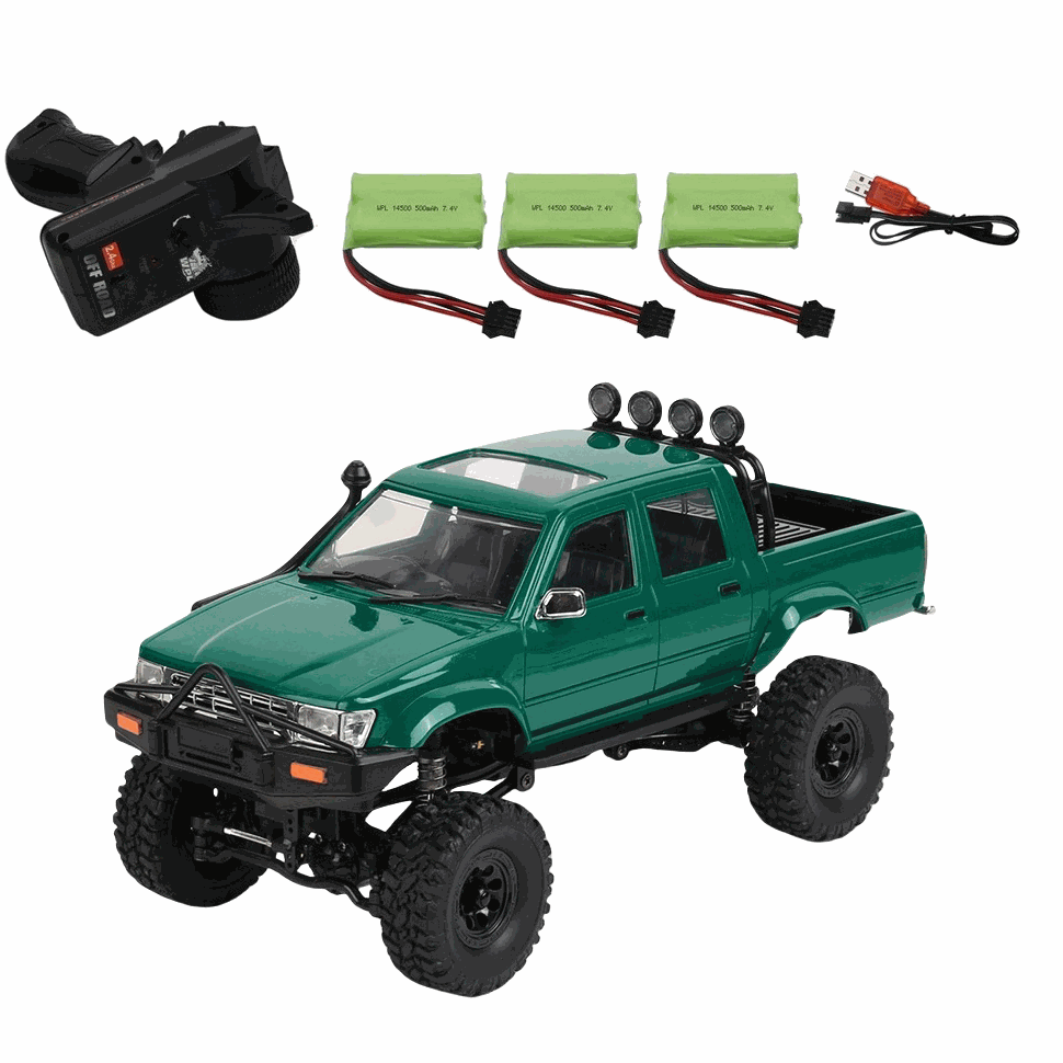 WPL C64-1 1/16 Scale 2.4G Full Proportional 10 km/h 4WD RC Off WPL C64-1 1/16 Scale 2.4G Full Proportional 10 km/h 4WD RC Off