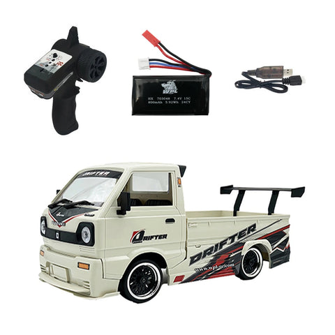 WPL D14S Mini 1/10 Brushless 4WD On-Road RC Car – Full Scale Electric Truck with Surround System