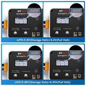 VIFLY WhoopStor 3 - 1S LiPo/LiHV 6 Channel DC/USB-C Battery Storage Charger Compatible w/BT2.0 and PH2.0 - Makerfire