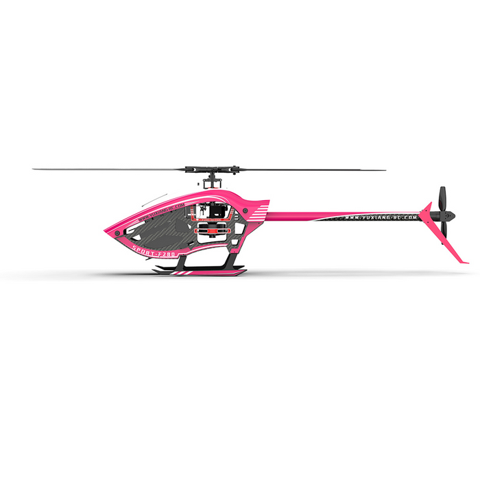 YXZNRC Yuxiang F280 2.4G 6CH 6-Axis Gyro 3D6G RC Helicopter Dual Brushless Direct Drive Motor Flybarless