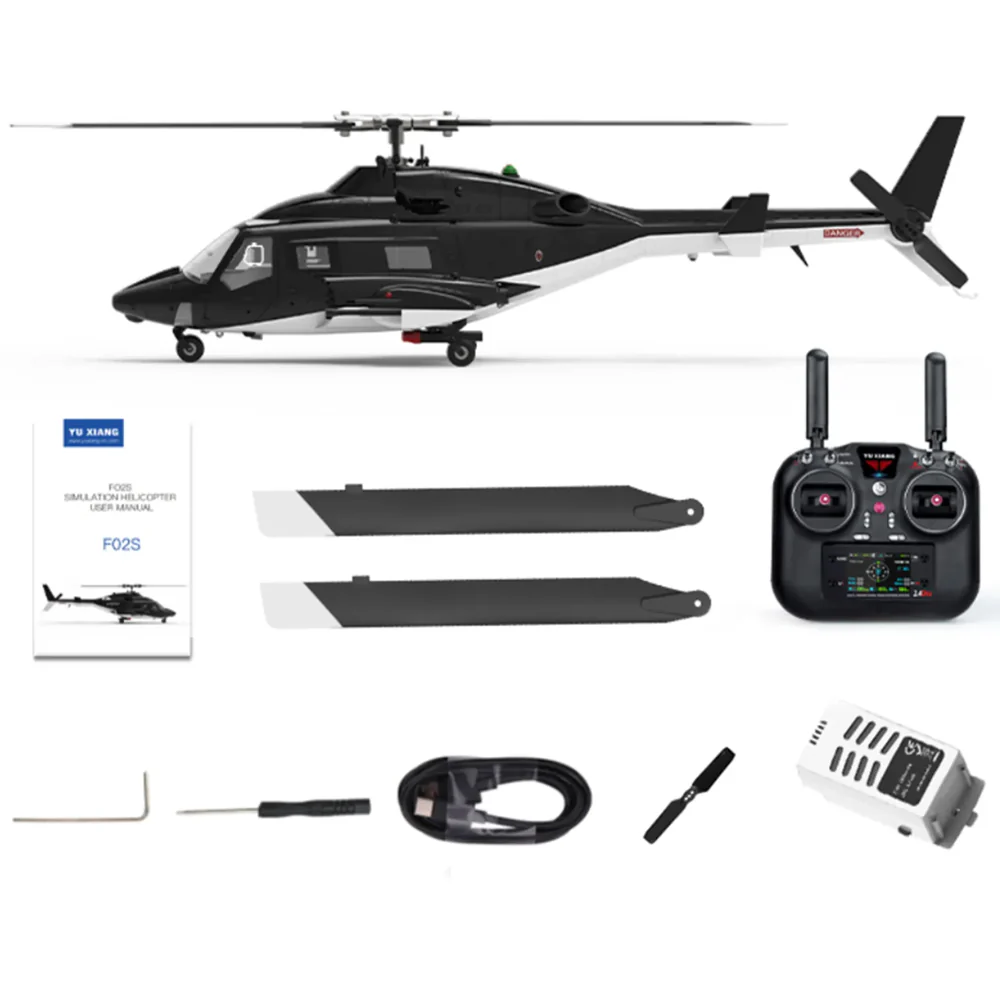 YuXiang F02S AirWolf 1:12 Scale Flybarless Outdoor GPS Dual Brushless Optical Flow RTF