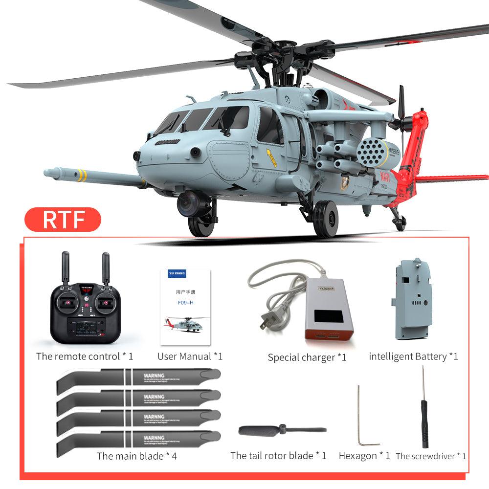 Yuxiang F09-H SH60 Black Hawk 1/47 Scale Aircraft 2.4G 8CH 6-Axis Gyro GPS 5.8G image Transmission Helicopter - Makerfire