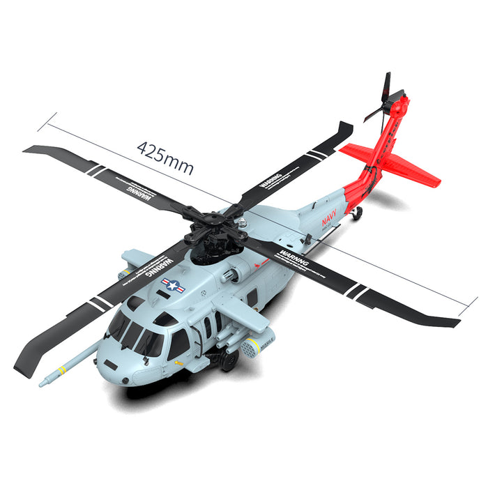 Yuxiang F09-H SH60 Black Hawk 1/47 Scale Aircraft 2.4G 8CH 6-Axis Gyro GPS 5.8G image Transmission Helicopter