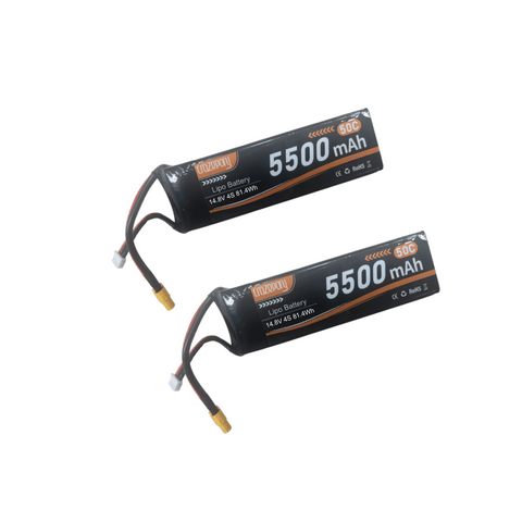 Crazepony 3S/4S 11.1V/14.8V 5500mAh 50C LiPo Battery with XT60 Plug for RC Cars