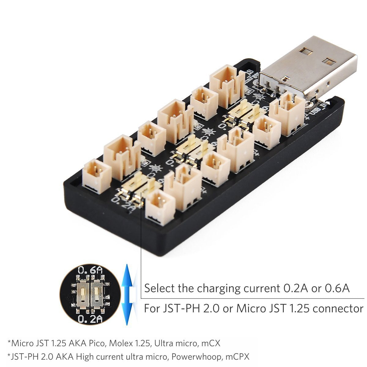 crazypony-6-channel-1s-lipo-usb-charger-for-tiny-whoop-blade-inductrix-micro-jst-connectors-features_6