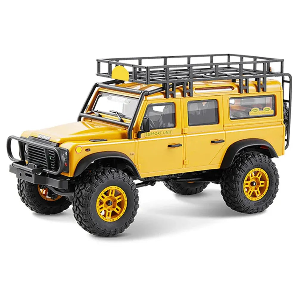 FMS FCX24M 1/24 Scale RC Car 4WD 2.4G Authorized by Range Rover Camel Trophy Edition Rock Crawler Off-Road Climbing Truck Vehicles LED Lights