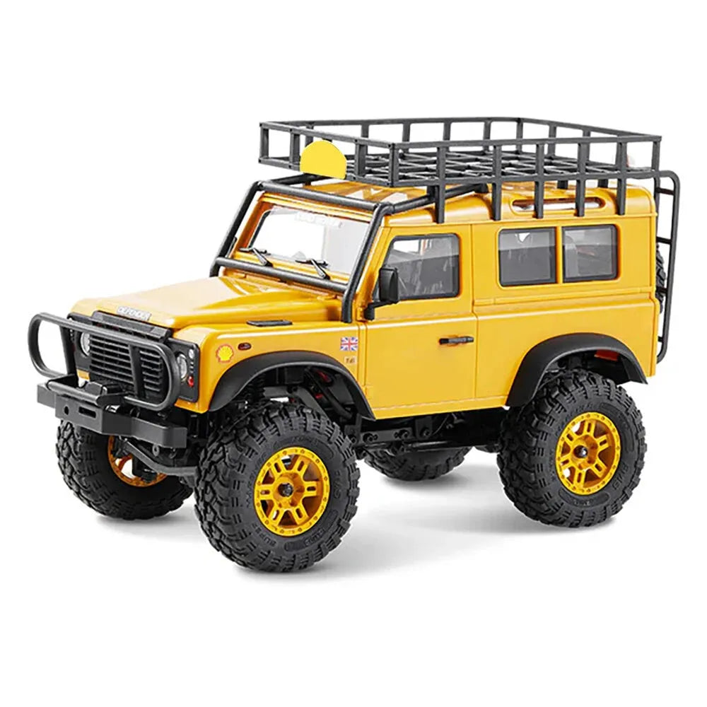 FMS FCX24M 1/24 Scale RC Car 4WD 2.4G Authorized by Range Rover Camel Trophy Edition Rock Crawler Off-Road Climbing Truck Vehicles LED Lights