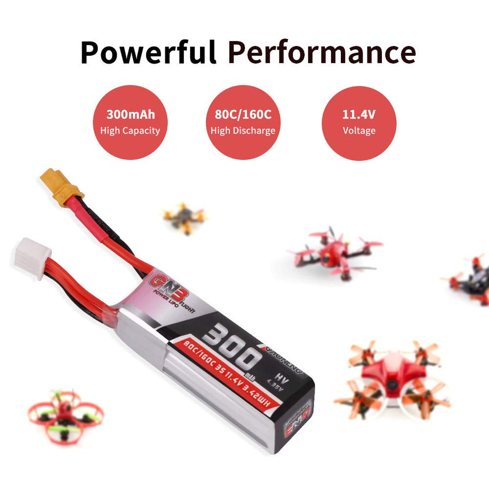 BETAFPV Lava 550mAh 3S 11.4V LiHV 75C FPV Lipo Battery with XT30 Connector, Rechargeable Lipo Battery for 3S FPV Racing Whoop Drone Quadcopters such as Pavo20 3S Brushless Drone, Pavo Pico Frame