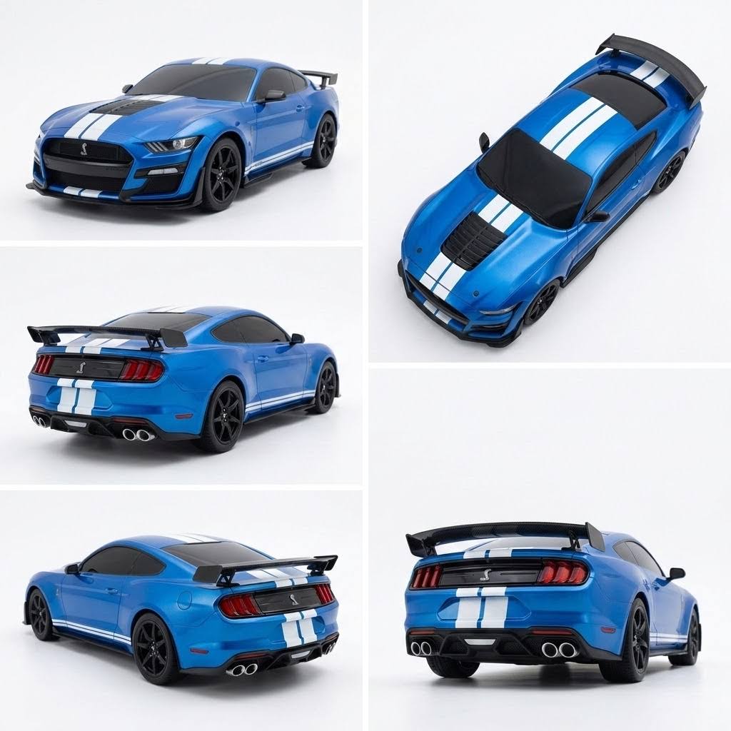 MJX HyperGo 10306 Ford Mustang Shelby GT500 1/10 Scale 4WD 70 Km/H Realistic Brushless RC Drift Car