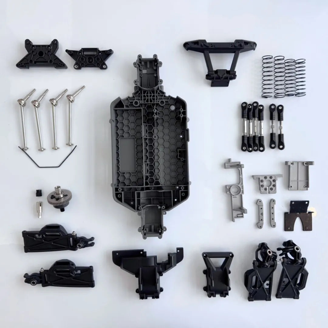 Complete Gear Hyper Go Monster/Buggy Amewi MJX 012-16401 16403 16402Y RC 1/16 - Foto 5