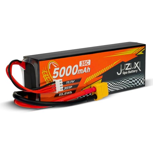 11.1V Lipo Battery 5000mAh 3S 35C Rechargeable Lithium Polymer Batteries with XH XT60 Connectors Compatible with Most 2WD 4WD RC Cars Truck Buggies