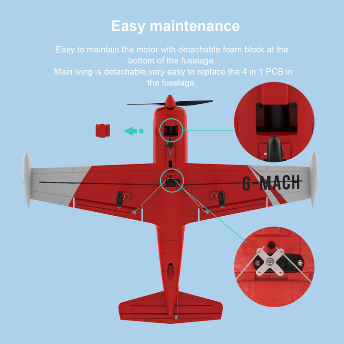 TOP RC HOBBY SF260 Mini Aeroplane 450MM 6-Axis Gyro One-Key Take-Off