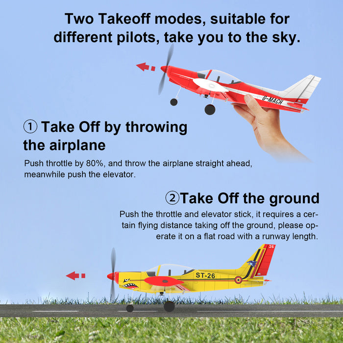 TOP RC HOBBY SF260 Mini Aeroplane 450MM 6-Axis Gyro One-Key Take-Off