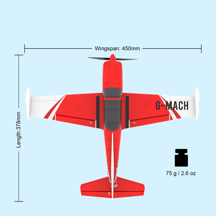 TOP RC HOBBY SF260 Mini Aeroplane 450MM 6-Axis Gyro One-Key Take-Off