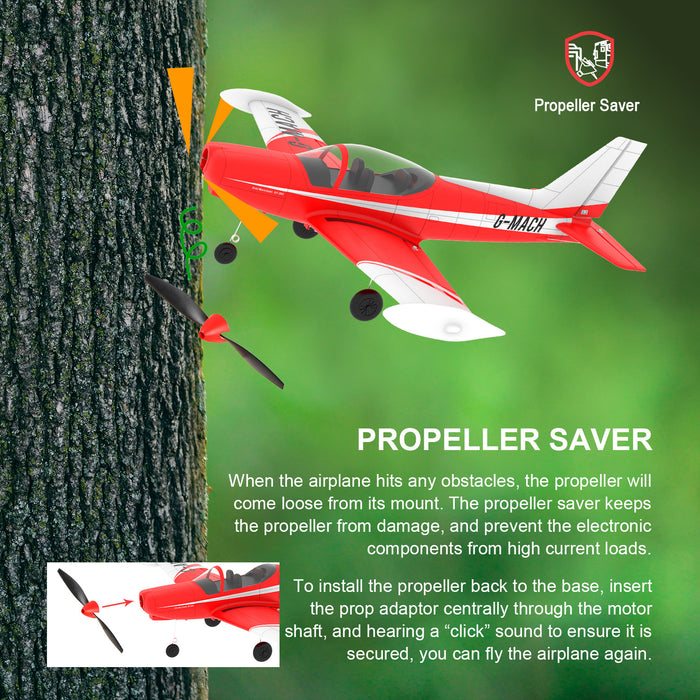 TOP RC HOBBY SF260 Mini Aeroplane 450MM 6-Axis Gyro One-Key Take-Off