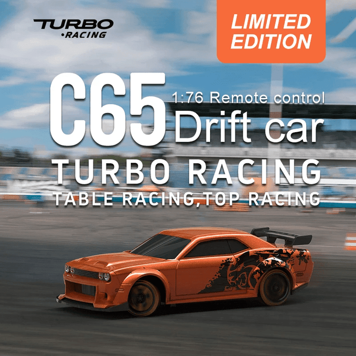 Turbo Racing C65 RC Car Limited Editions Drift RTR 1:76 With Gyro Full Proportional Remote Control - Makerfire