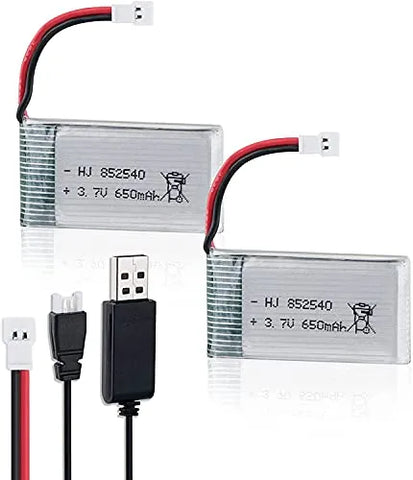 Seamuing Lot de 4 Batteries Rechargeables LiPo 3,7V 1100mAh 1S 1C avec Seamuing Lot de 4 Batteries Rechargeables LiPo 3,7V 1100mAh 1S 1C avec