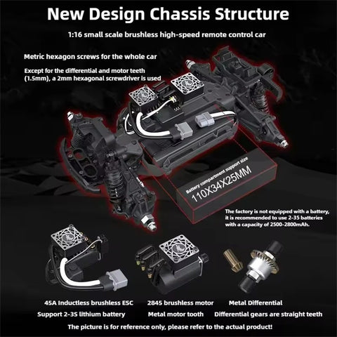 UDIRC 1610 Pro 4WD RC Bigfoot Truck - details