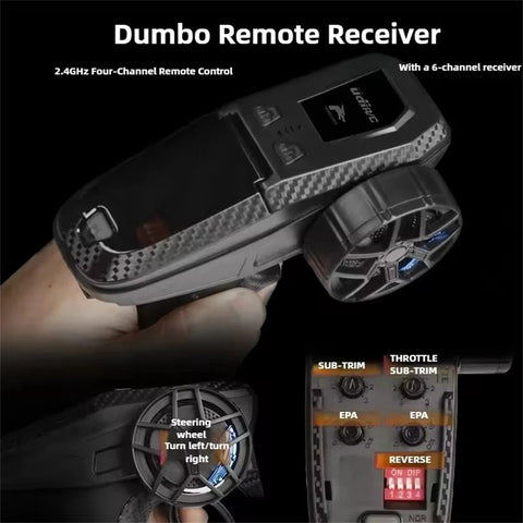 UDIRC 1610S 1/16 4WD Brushless RC Truck – 80km/h Off-Road Climber with LED Lights, Oil Shocks & Metal Dogbones