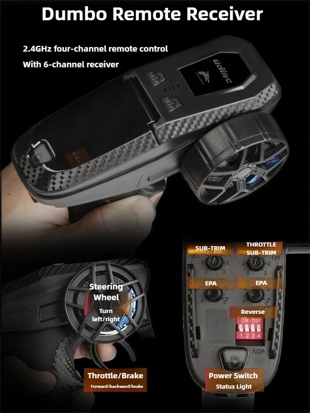 UDIRC 1610S 1/16 4WD Brushless RC Truck 80km/h Off-Road Climber with Makerfire UDIRC 1610S 1/16 4WD Brushless RC Truck 80km/h Off-Road Climber with Makerfire