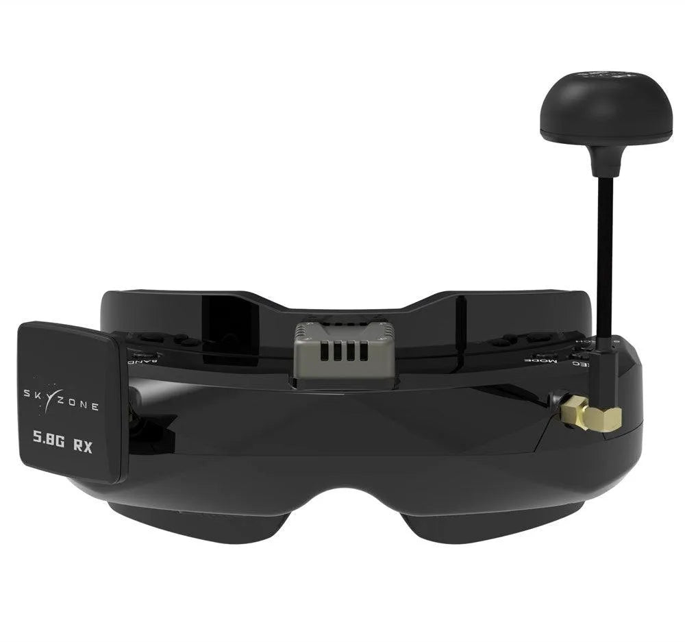 fpv goggles with hdmi input SKYZONE SKY02O FPV Goggles 640*400 OLED 5.8Ghz SteadyView Diversity RX – Makerfire