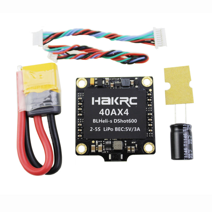 HAKRC 2-5S 40A 4-in-1 Brushless ESC BLHeli-S Firmware