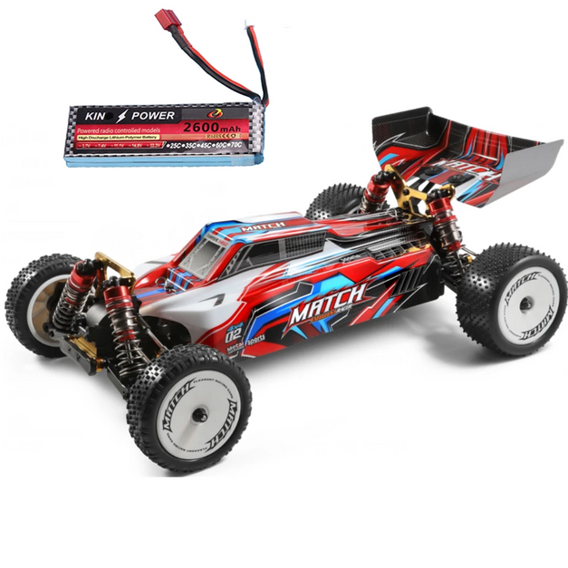 WLToys 104001 escala 1:10 4WD Drive Off-road Radio Control Ride On Toy Kids Electric Brushed Car Toys Modelo de vehículo