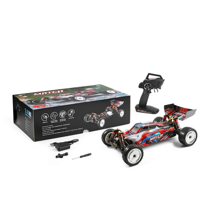 Wltoys 104001 RTR Upgraded 7.4V 2600mAh RC Car 1/10 2.4G 4WD 45km/h Metal Chassis Vehicles Models Toys - Makerfire