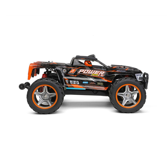 Wltoys 1/10 Scale 55KM/H Brushless 4WD BigFoot Monster Truck - 2.4G Remote Control RC Car with Large Alloy Electric Crawler - Model 104016/104018 - Makerfire