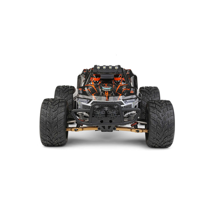 Wltoys 1/10 Scale 55KM/H Brushless 4WD BigFoot Monster Truck - 2.4G Remote Control RC Car with Large Alloy Electric Crawler - Model 104016/104018